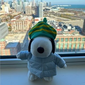 Peanuts Snoopy Blue Puffer Jacket